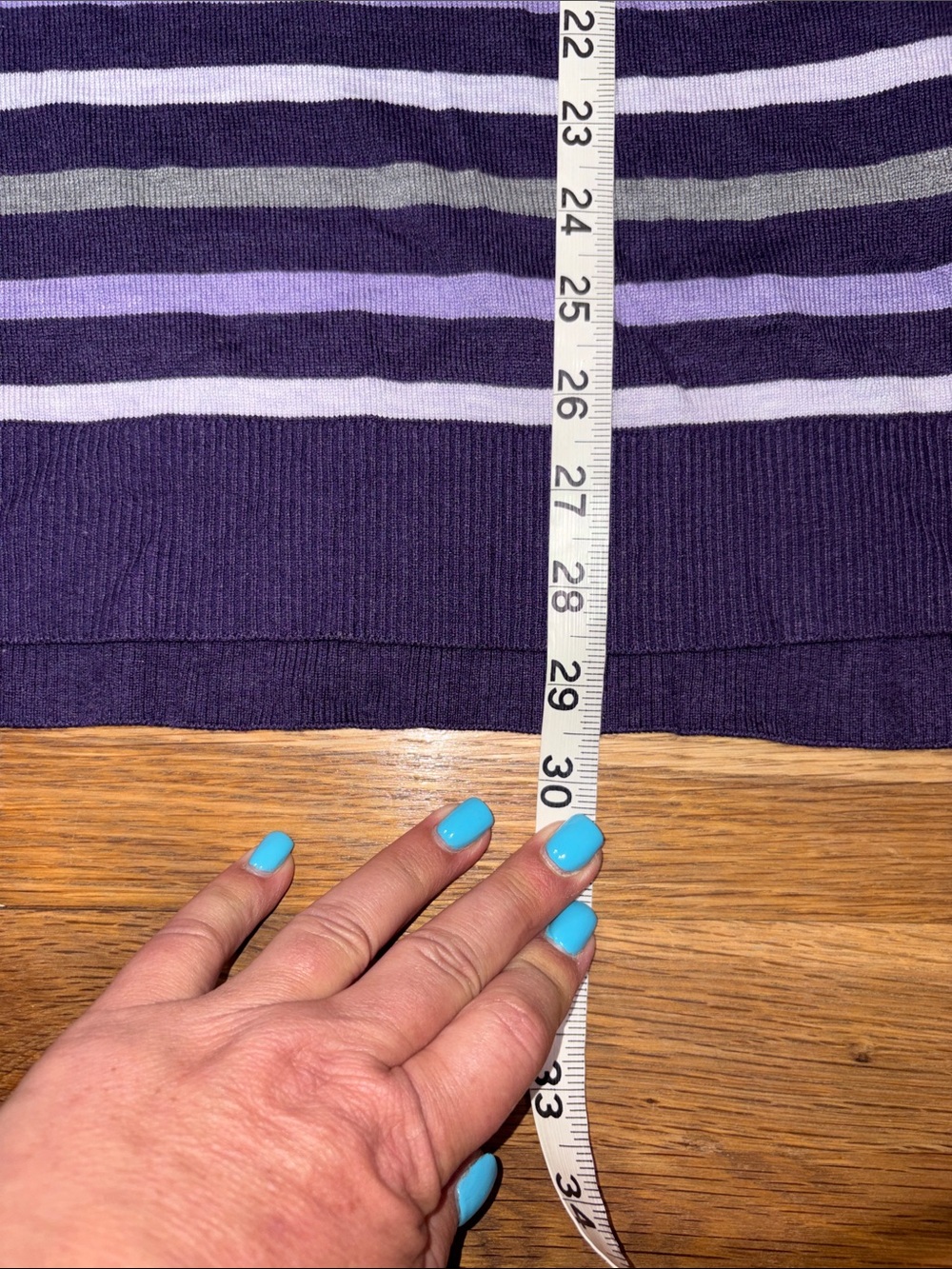 LANE BRYANT purple knit pullover sweater - Picture 7 of 8